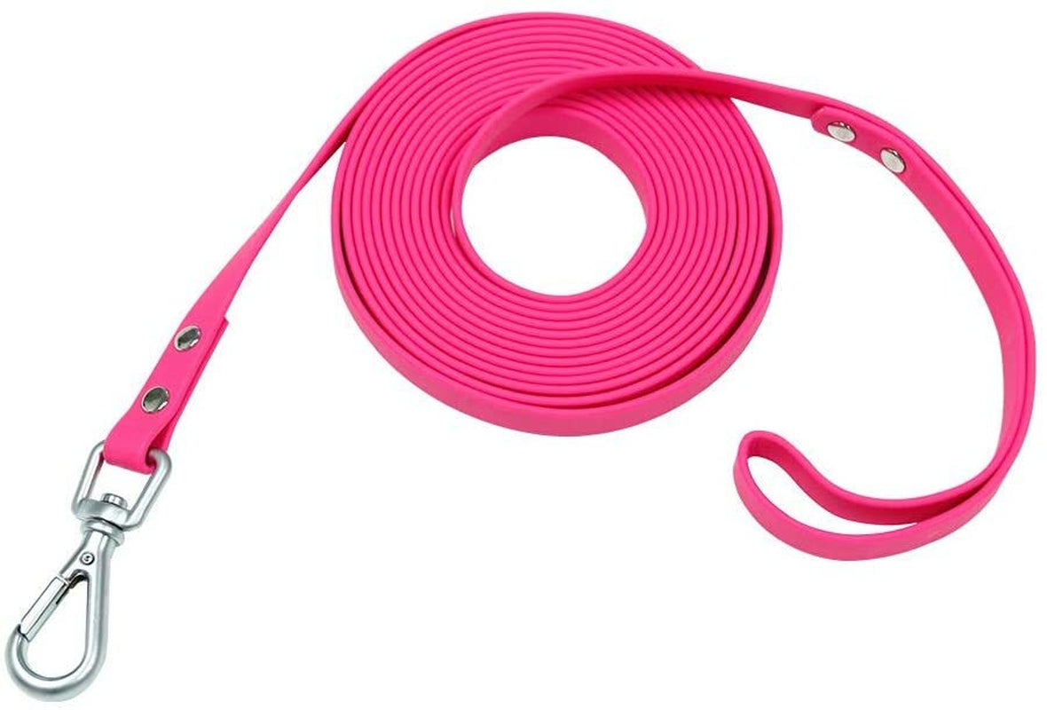 Waterproof Dog Training Leash 100FT 50FT 30FT 16FT 13FT 10FT Yellow, Red, Pink