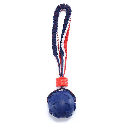 Interactive Dog Toy Ball Interactive Teether with Rope Dog Ball Pet Supplies Chewing Ball Training for Living Room Lake Beach Pets Products