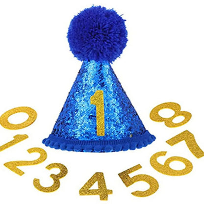 Dog Birthday Party Supplies, 1 Set Dog Birthday Hat & Bow Tie & Number & Bandana Set, Pet Birthday Party Decoration