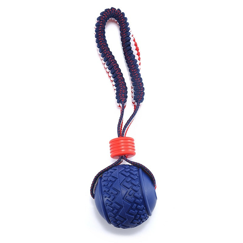 Interactive Dog Toy Ball Interactive Teether with Rope Dog Ball Pet Supplies Chewing Ball Training for Living Room Lake Beach Pets Products