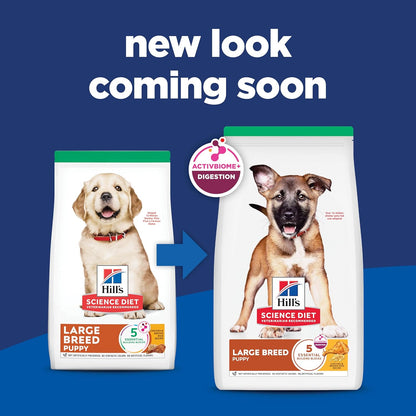 Premium Large Breed Puppy Food with DHA for Healthy Development - Chicken & Brown Rice, 15.5 Lb Bag