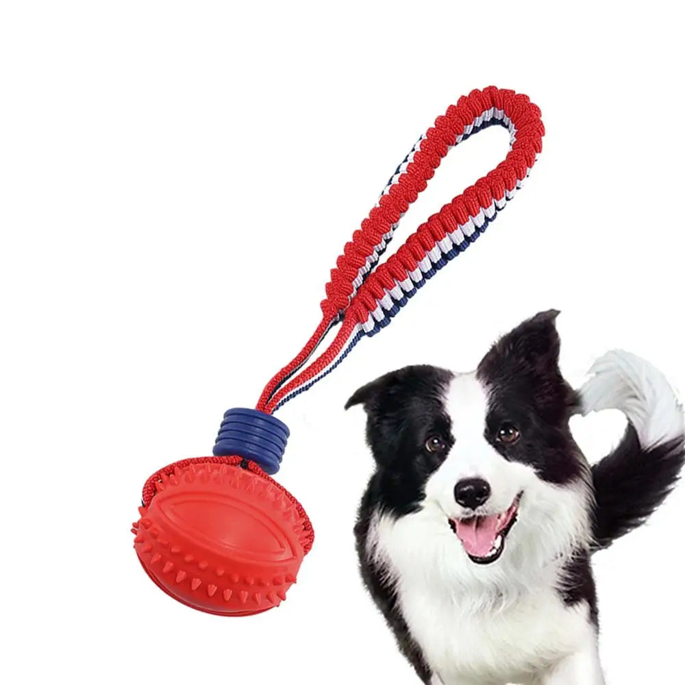 Interactive Dog Toy Ball Interactive Teether with Rope Dog Ball Pet Supplies Chewing Ball Training for Living Room Lake Beach Pets Products