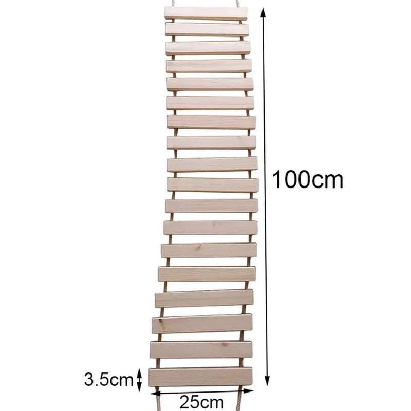 Toys Wall-Mounted Activity Cat Wood Sisal Scratcher Climber Furniture Cat Bridge Rope Steps Kitten Ladder Kitten Post Wall