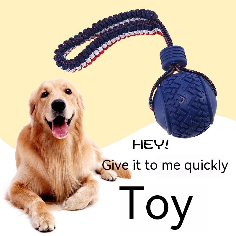 Interactive Dog Toy Ball Interactive Teether with Rope Dog Ball Pet Supplies Chewing Ball Training for Living Room Lake Beach Pets Products