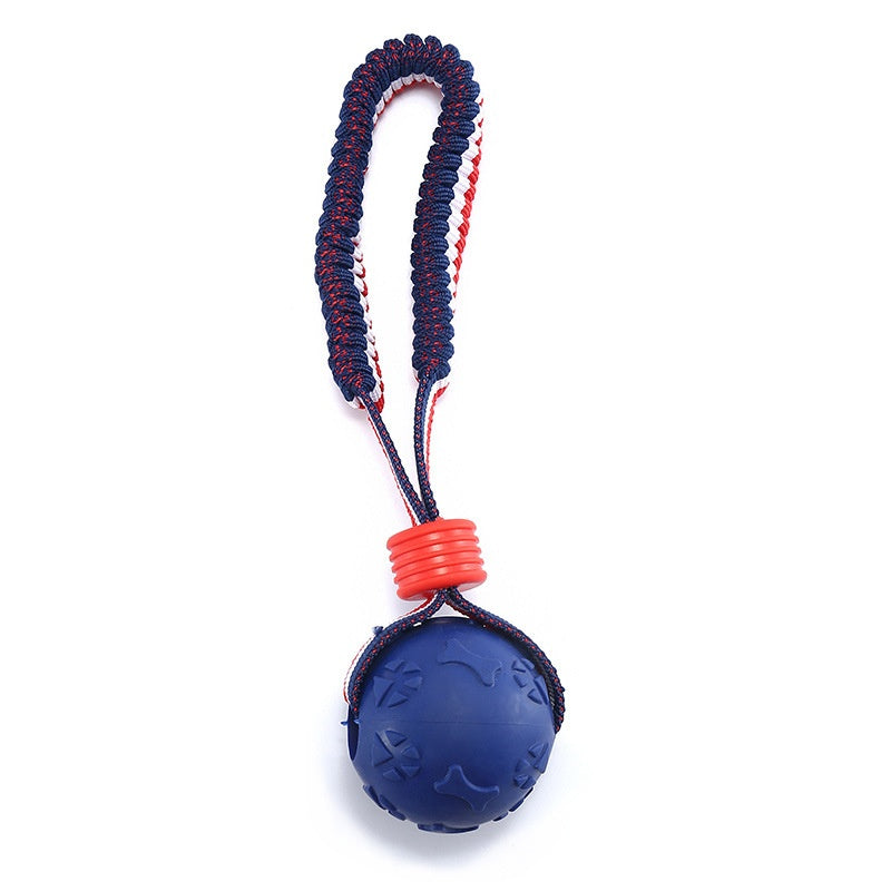 Interactive Dog Toy Ball Interactive Teether with Rope Dog Ball Pet Supplies Chewing Ball Training for Living Room Lake Beach Pets Products