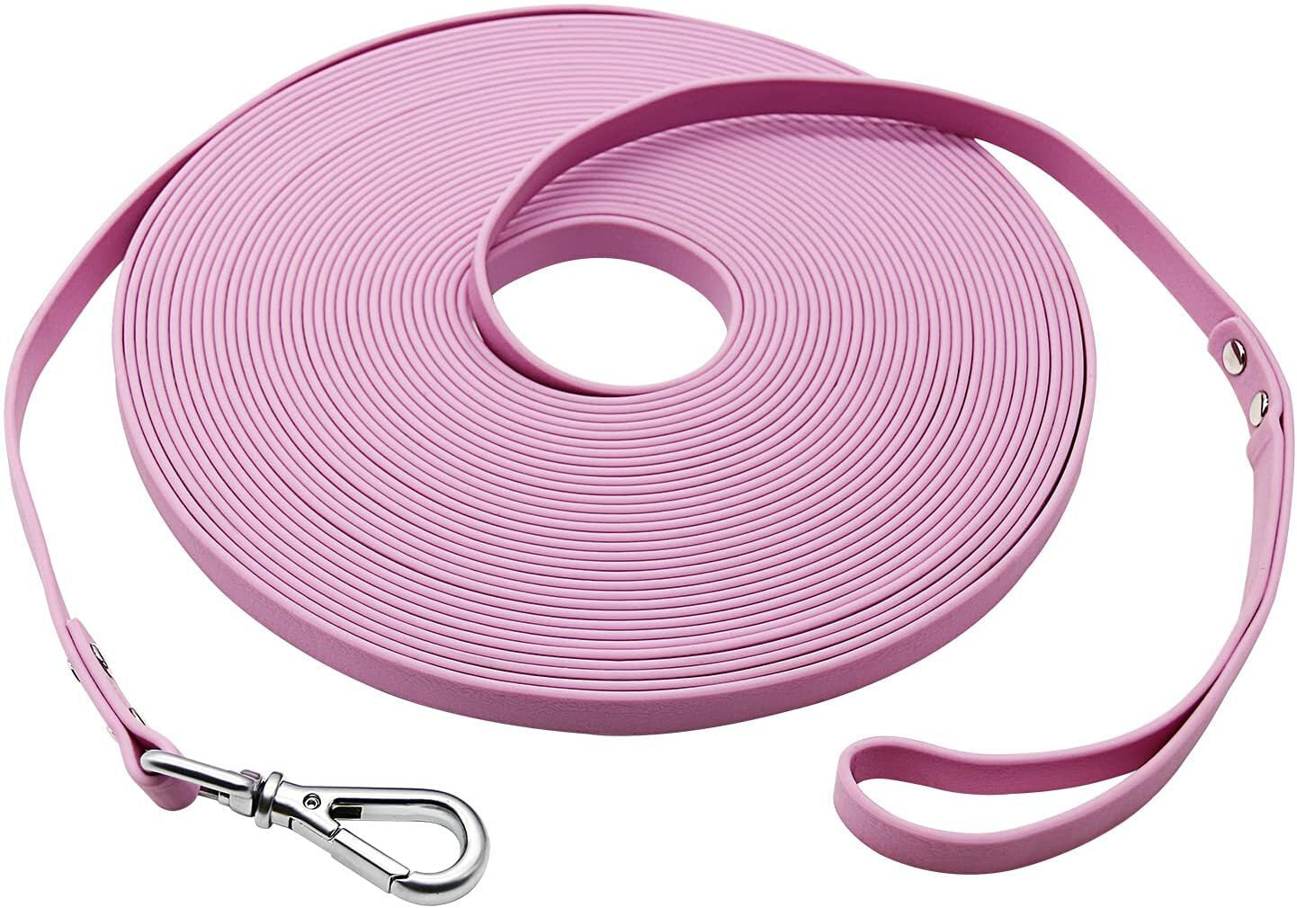 Waterproof Dog Training Leash 100FT 50FT 30FT 16FT 13FT 10FT Yellow, Red, Pink