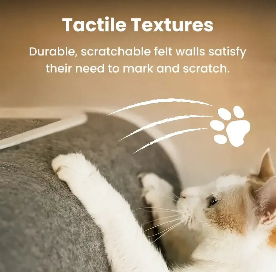 Pawswing Neo Self Groomer for Hairball Control and Shedding Relief 360° Skin Friendly Brush Pet Hair Remover Tool Gentle Self Cleaning Automatic Fur Collection Smart Grooming House