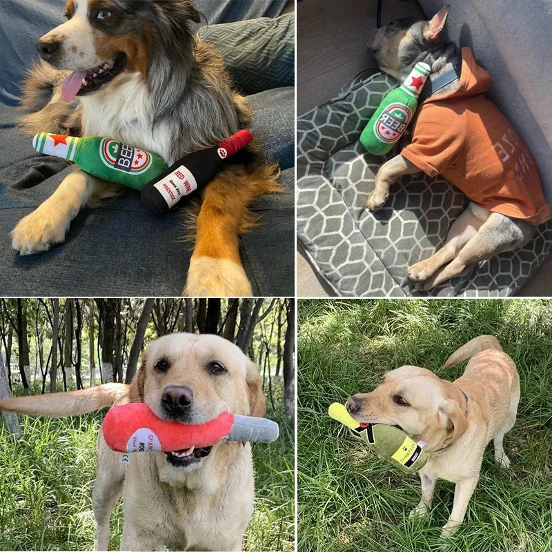 Fido's Brew Buddy - A Squeaky Chew Toy That Makes Tails Wag and Teeth Sparkle!