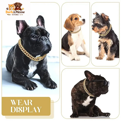 Pet Dog Chain Cuban Collar 