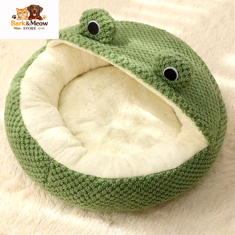 Warm Pet Bed Frog Shape 