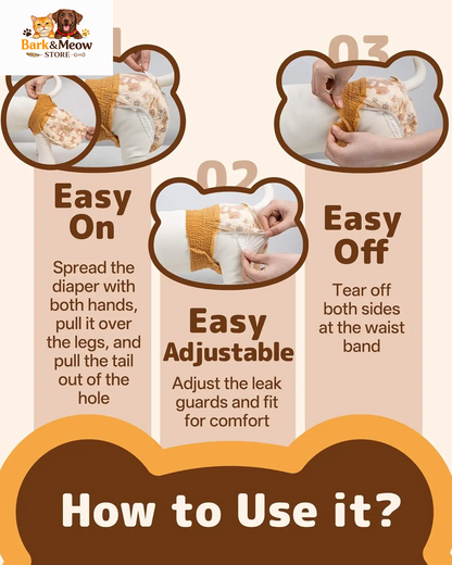 Dono Disposable Dog Diapers Female-60Pcs/20Pcs