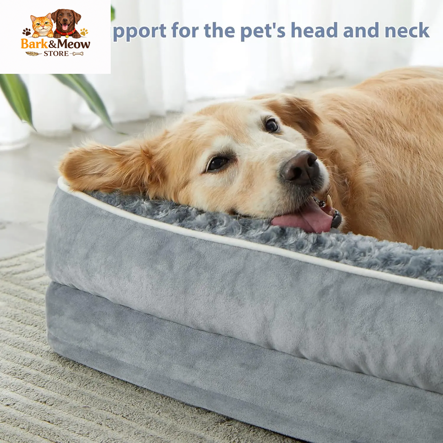Orthopedic Dog Bed for  Dogs and their Humans  Waterproof Sofa with Removable Washable Cover 