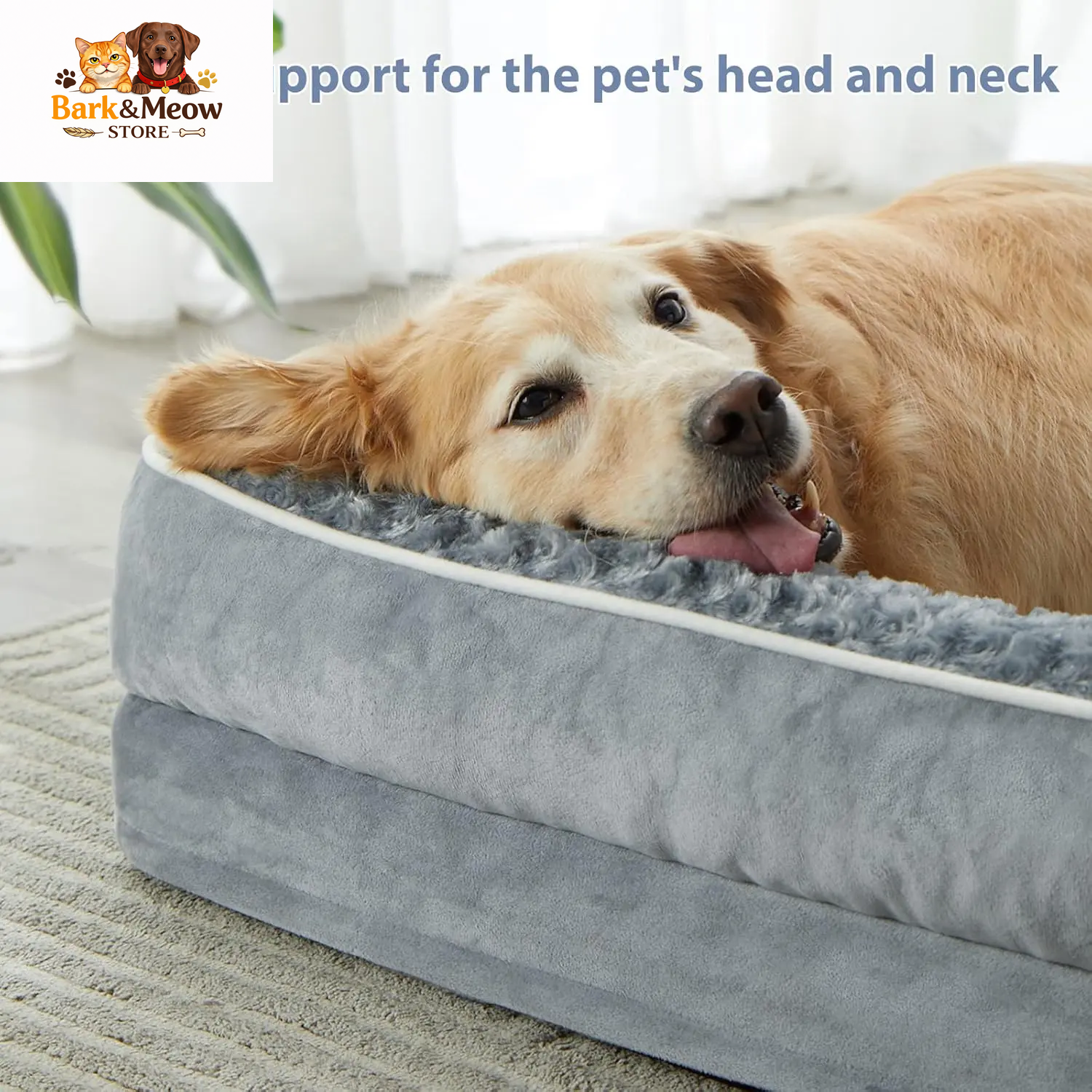 Orthopedic Dog Bed for  Dogs and their Humans  Waterproof Sofa with Removable Washable Cover 