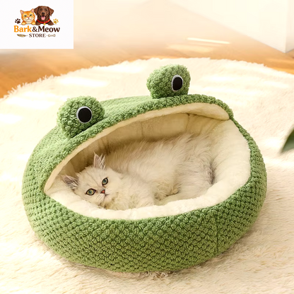 Warm Pet Bed Frog Shape 