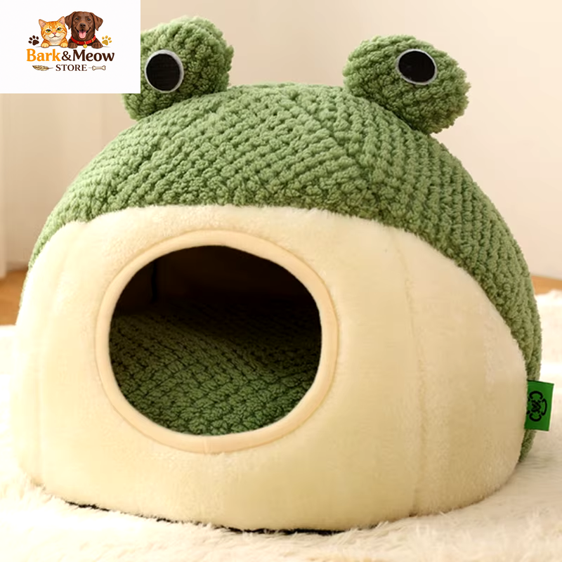 Warm Pet Bed Frog Shape 