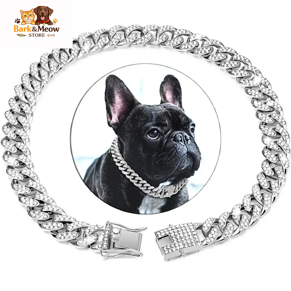 Pet Dog Chain Cuban Collar 