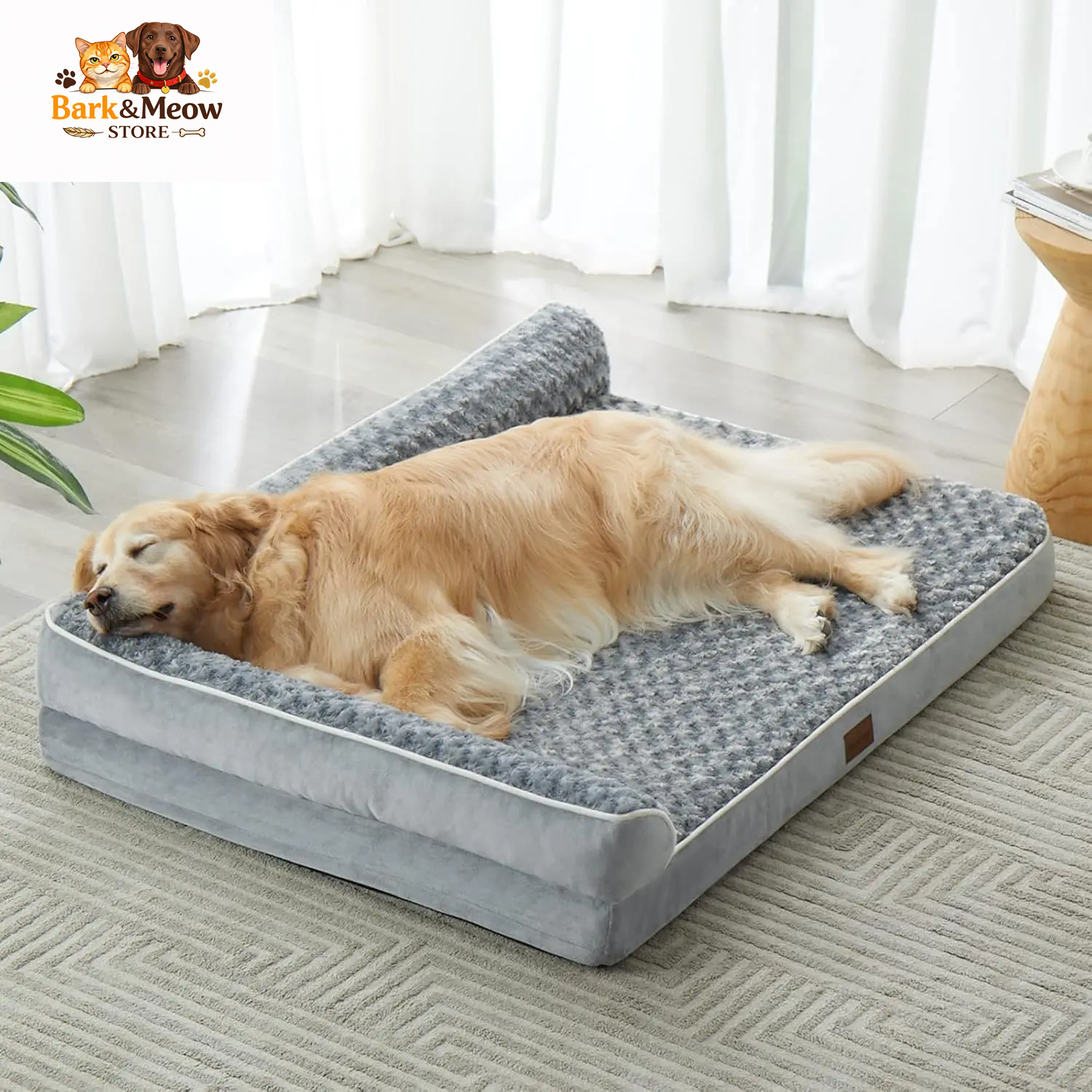 Orthopedic Dog Bed for  Dogs and their Humans  Waterproof Sofa with Removable Washable Cover 