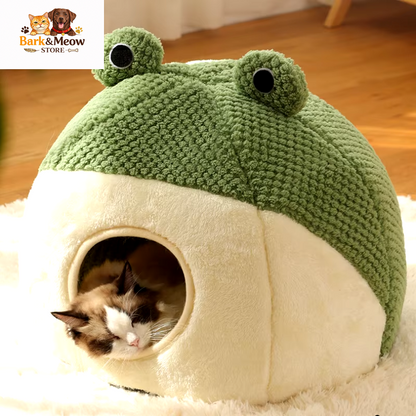 Warm Pet Bed Frog Shape 
