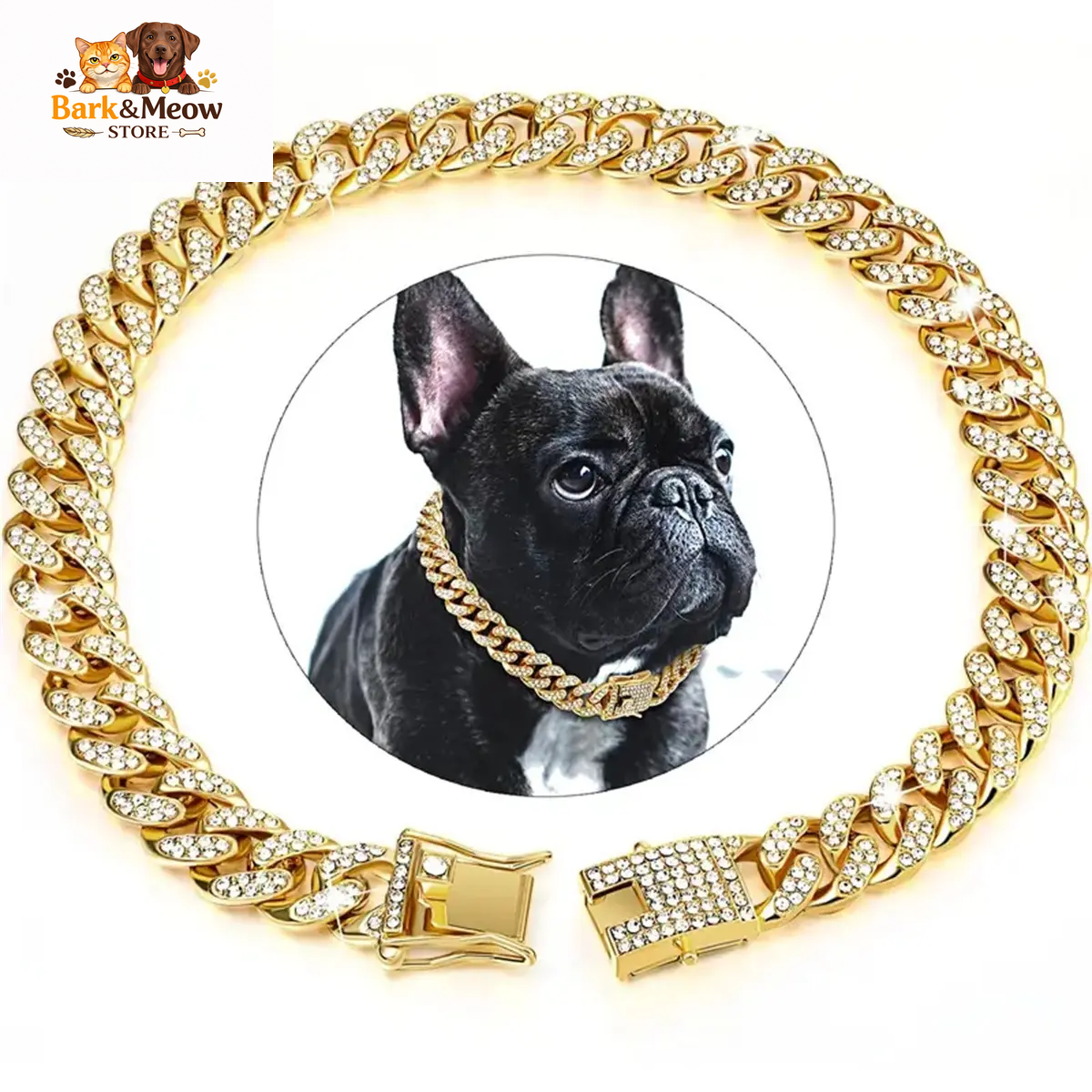 Pet Dog Chain Cuban Collar 