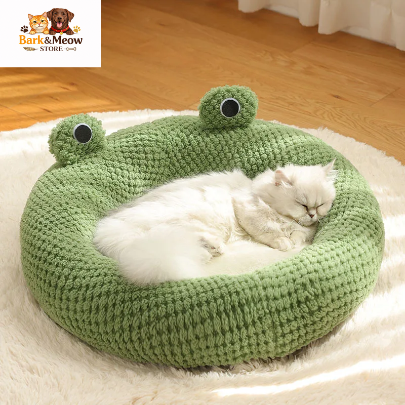 Warm Pet Bed Frog Shape 