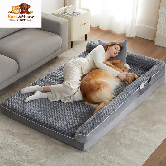 Orthopedic Dog Bed for  Dogs and their Humans  Waterproof Sofa with Removable Washable Cover 